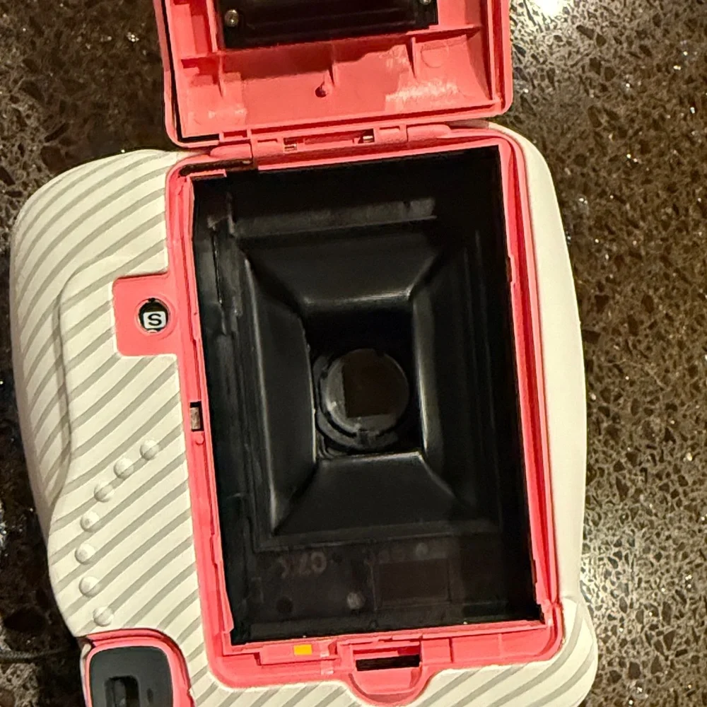 Fujifilm Instax Mini Instant Camera in White and Pink